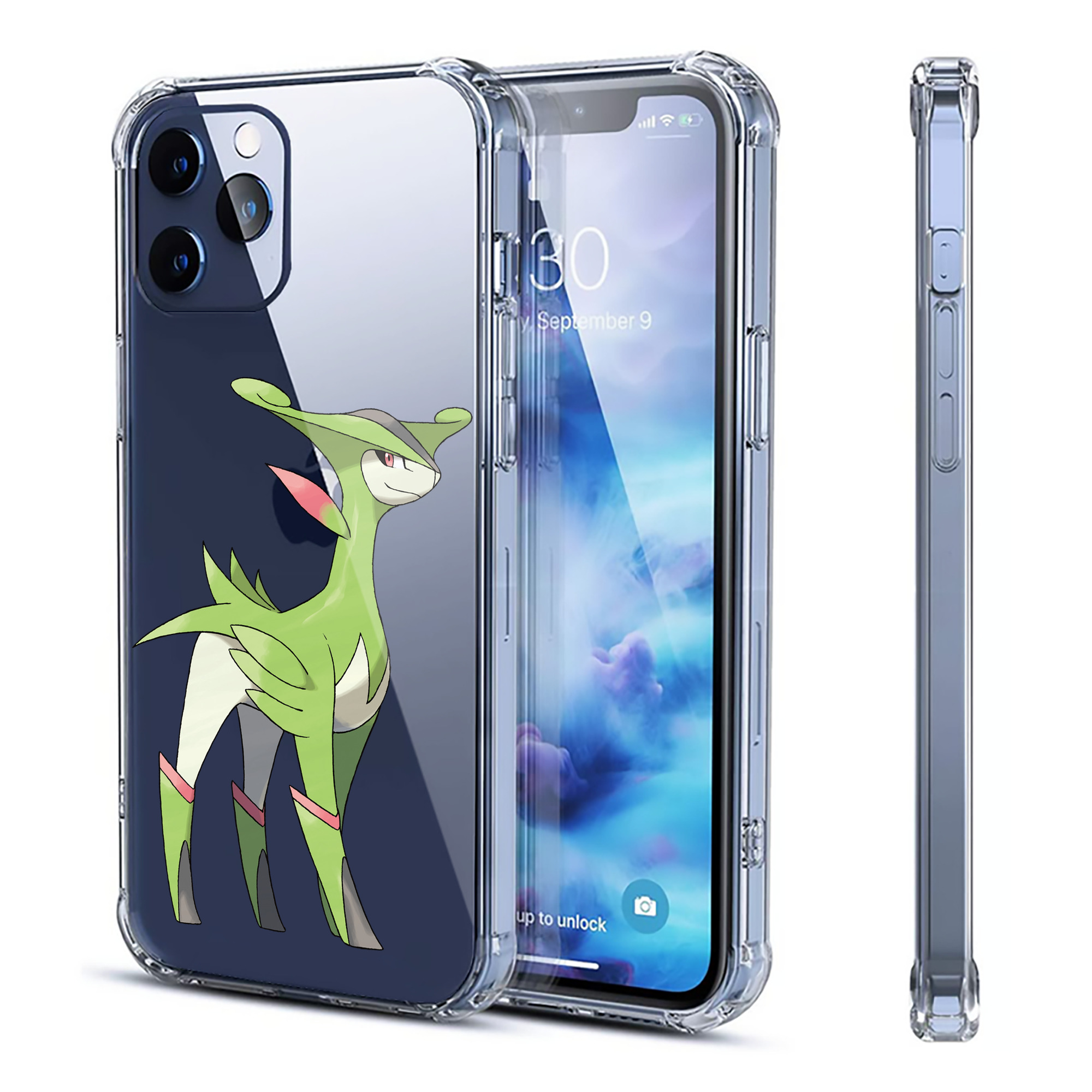（画像用） ポケットモンスター Pokémon 【iPhone 12シリーズ対応】透明スマホケース（クリアソフトケース）